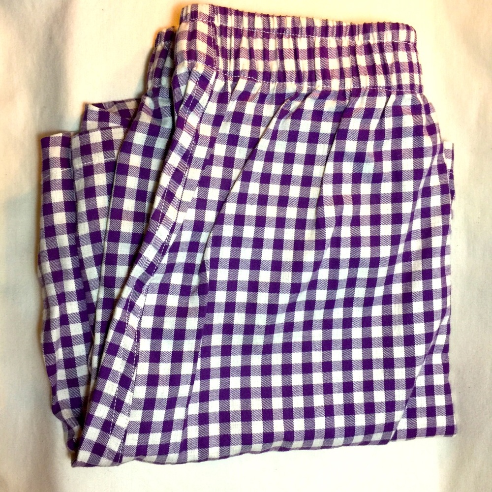 Bills Khakis Men’s Large Purple Gingham Boxers